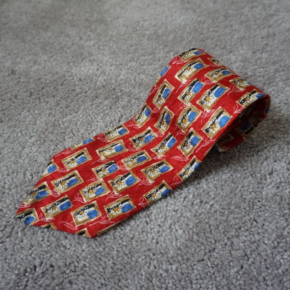 Ermenegildo Zegna Exclusive Design Tie 100% Silk - Picture 1 of 5